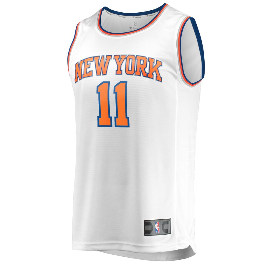 Alternative view of Frank Ntilikina New York Knicks Fanatics Branded Fast Break Player Replica Basketball Jersey - Association Edition - White