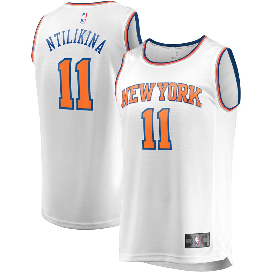 Frank Ntilikina New York Knicks Fanatics Branded Fast Break Player Replica Basketball Jersey - Association Edition - White