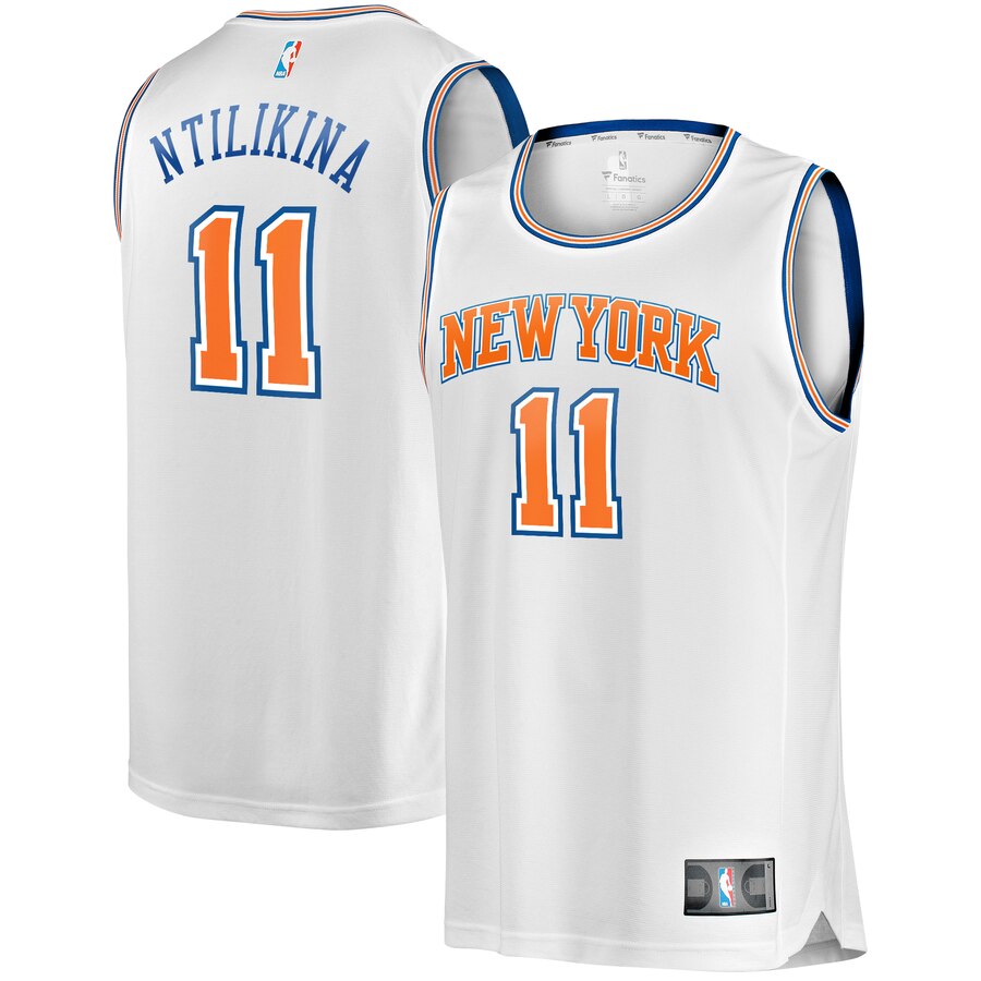 Frank Ntilikina New York Knicks Fanatics Branded Fast Break Player Replica Basketball Jersey - Statement Edition - White