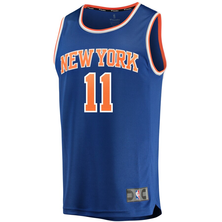 Alternative view of Frank Ntilikina New York Knicks Fanatics Branded Fast Break Replica Basketball Jersey Royal - Icon Edition