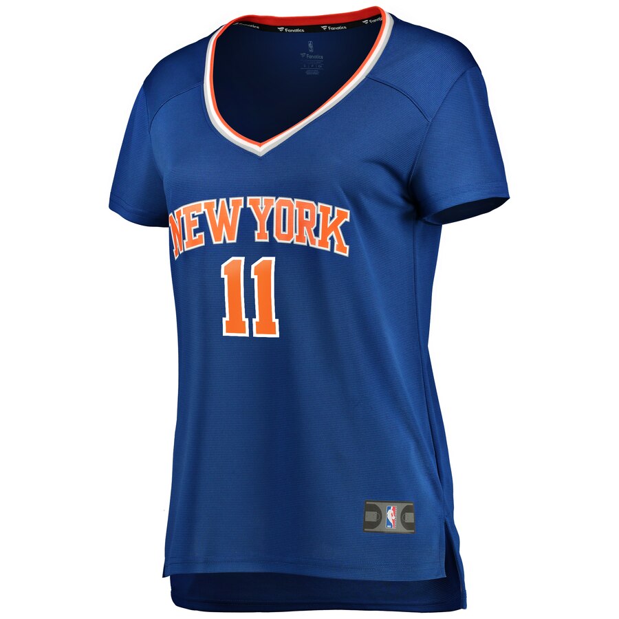 Alternative view of Frank Ntilikina New York Knicks Fanatics Branded Women's Fast Break Player Replica Basketball Jersey - Icon Edition - Blue