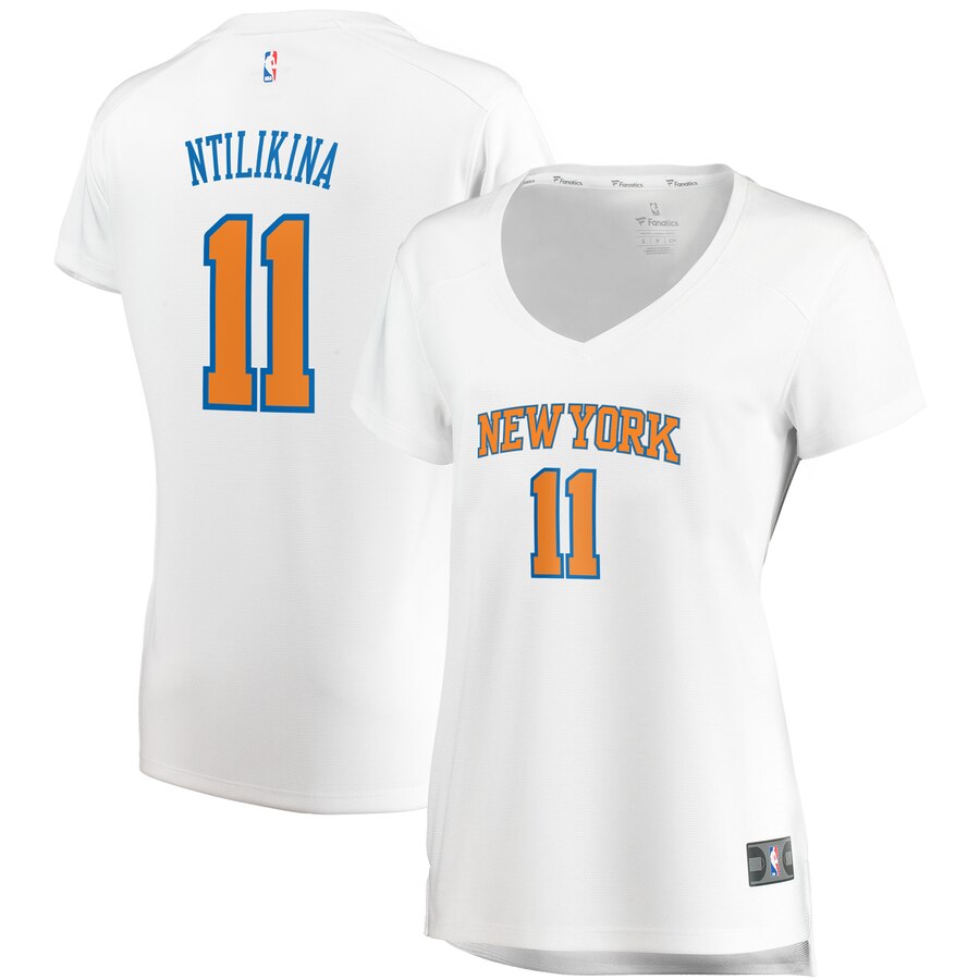 Frank Ntilikina New York Knicks Fanatics Branded Women's Fast Break Replica Basketball Jersey White - Association Edition