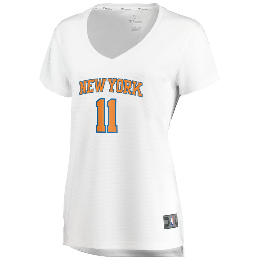 Alternative view of Frank Ntilikina New York Knicks Fanatics Branded Women's Fast Break Replica Basketball Jersey White - Association Edition
