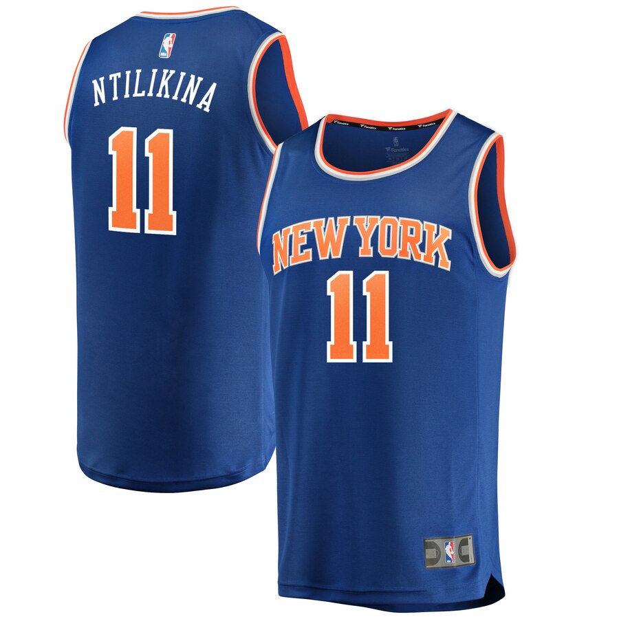 Frank Ntilikina New York Knicks Fanatics Branded Youth Fast Break Replica Basketball Jersey Royal – Icon Edition