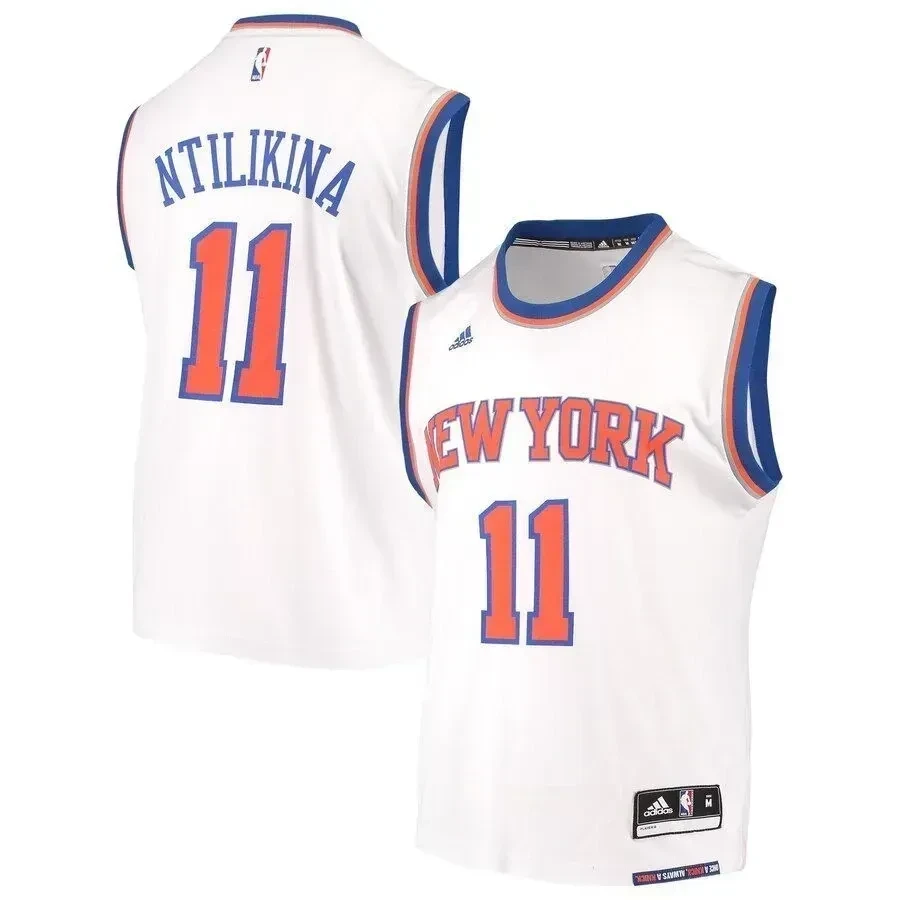 Frank Ntilikina New York Knicks Home Basketball Jersey - White - JS546 