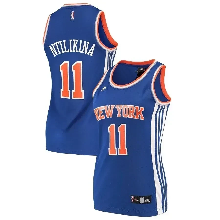 Frank Ntilikina New York Knicks Women's Basketball Jersey - Blue - JS197 