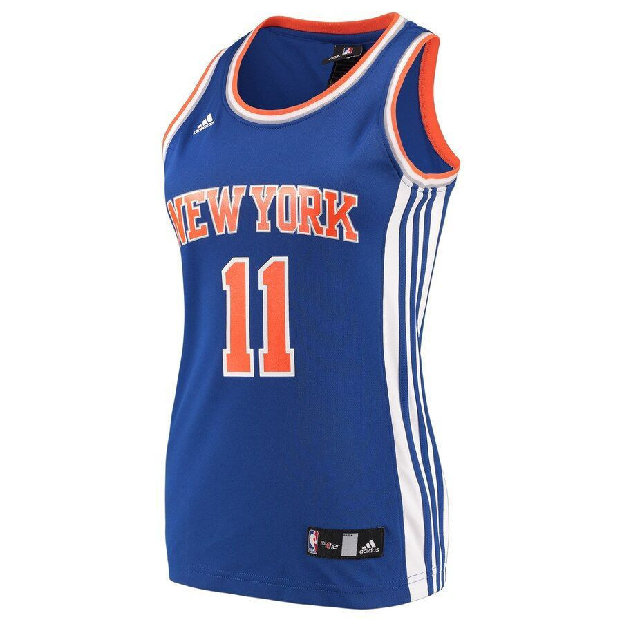 Alternative view of Frank Ntilikina New York Knicks Women's Basketball Jersey - Blue - JS197 