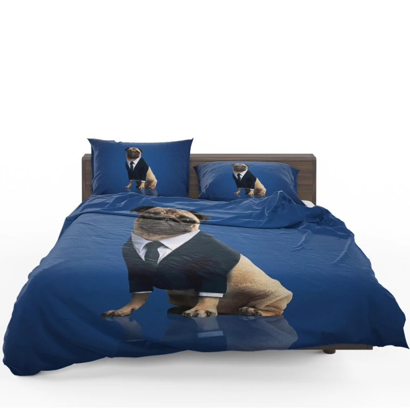 Frank The Pug Men In Black International Movie Bedding Set - Custom Bedding Set