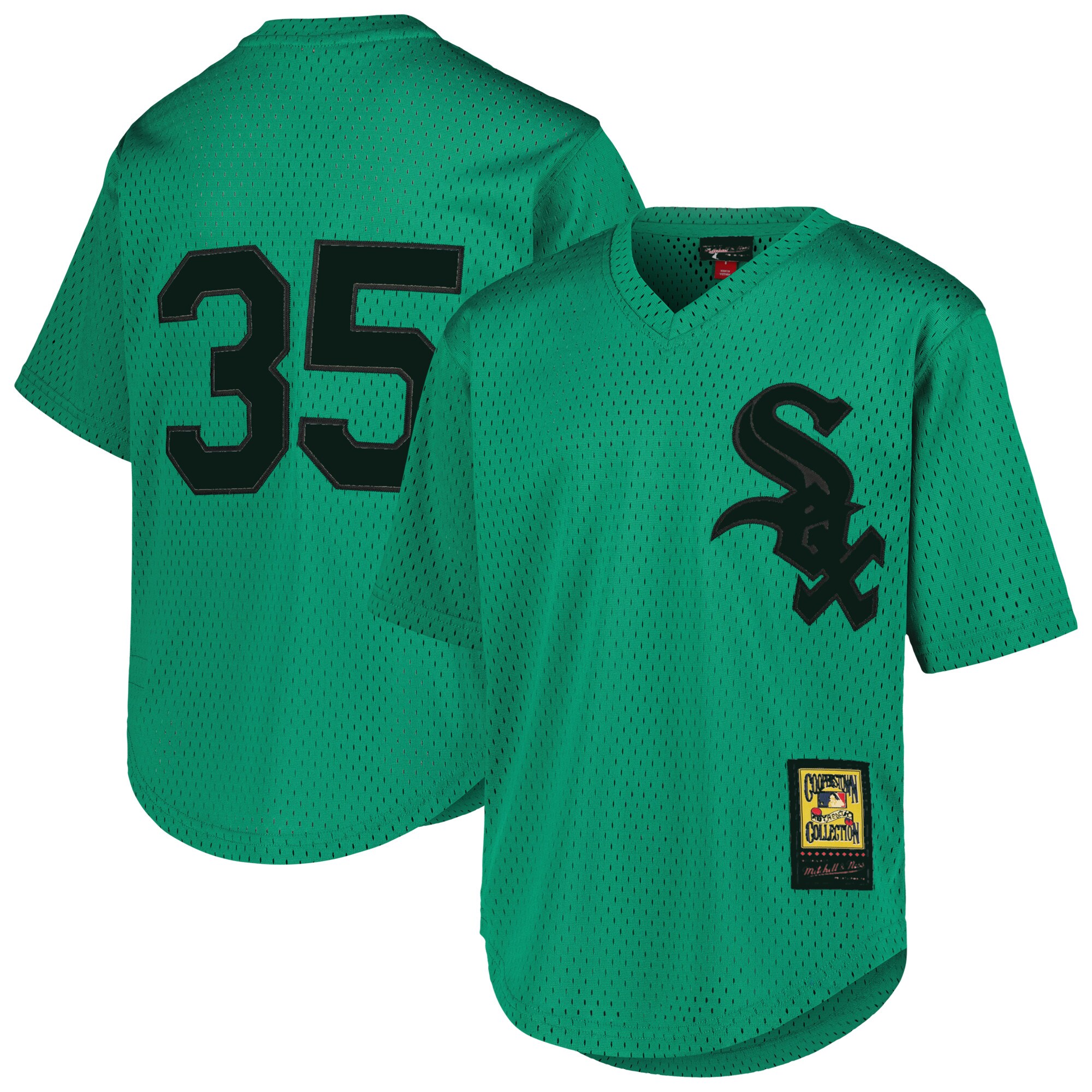Frank Thomas Chicago White Sox Mitchell & Ness Youth Cooperstown CollectionÃƒâ€šÃ‚Â mesh Batting Practice Jersey - Green