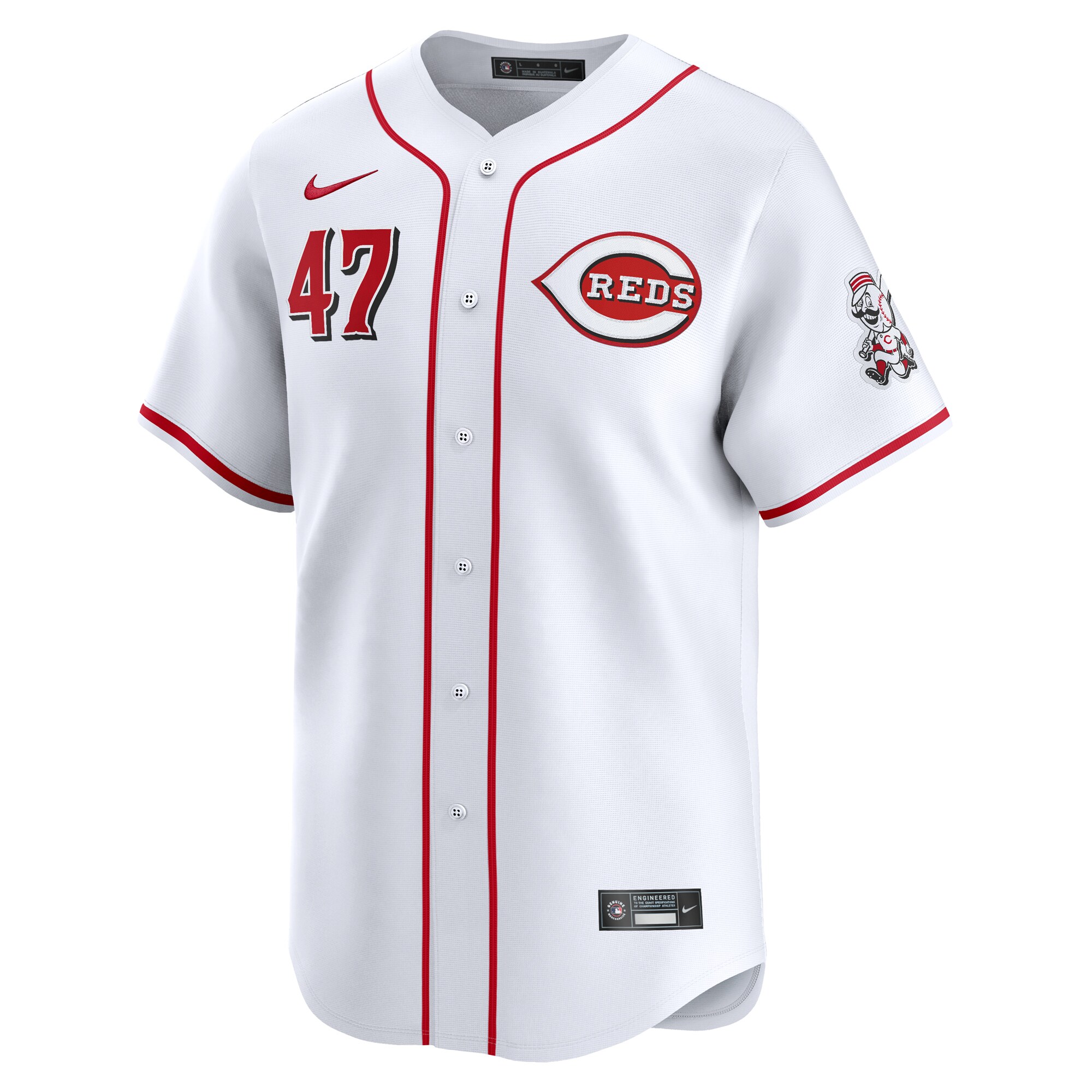 Alternative view of Frankie Montas Cincinnati Reds Home Limited Player Jersey - White