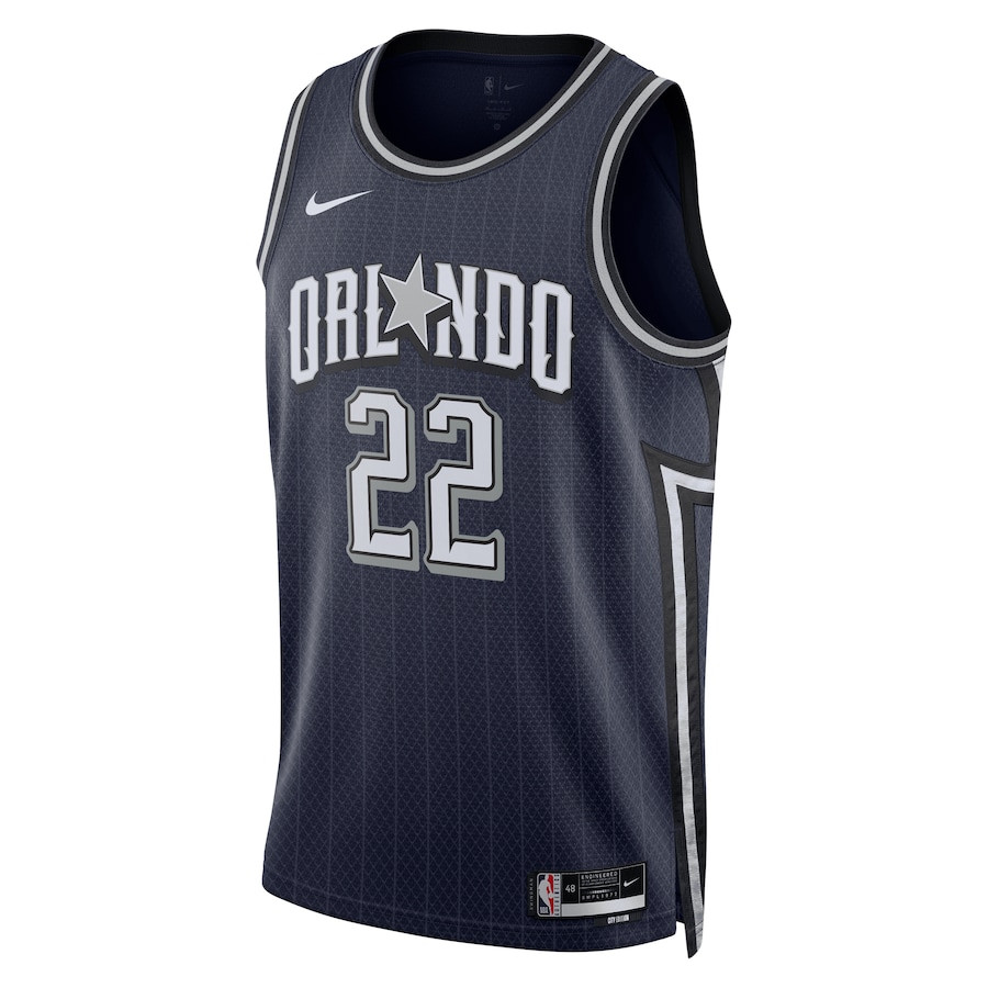 Alternative view of Franz Wagner 22 Orlando Magic 2023/24 City Edition Swingman Jersey - Navy - JS258 