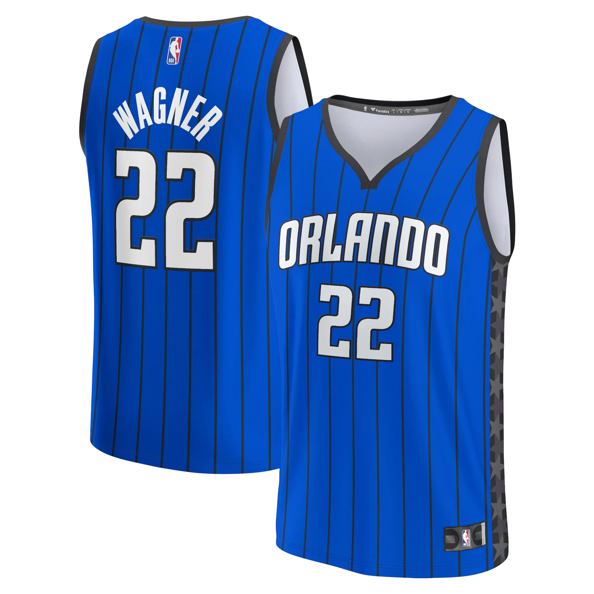 Franz Wagner Orlando Magic Fanatics Branded Fast Break Replica Player Basketball Jersey - Statement Edition - Blue