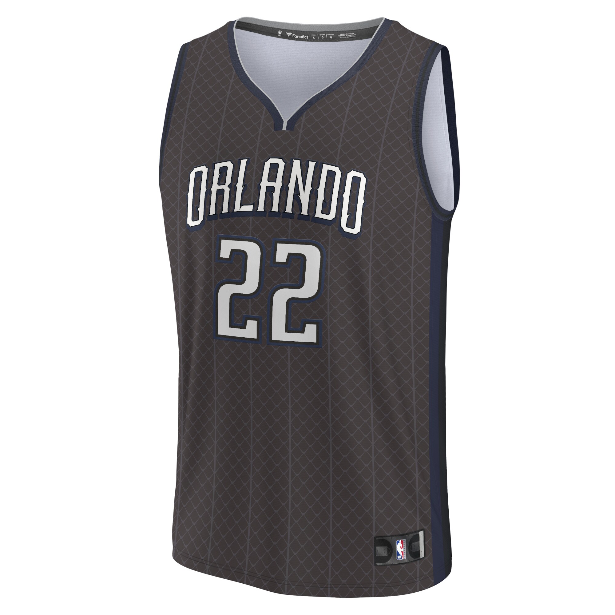 Alternative view of Franz Wagner Orlando Magic Fanatics Fastbreak Jersey - City Edition - Black