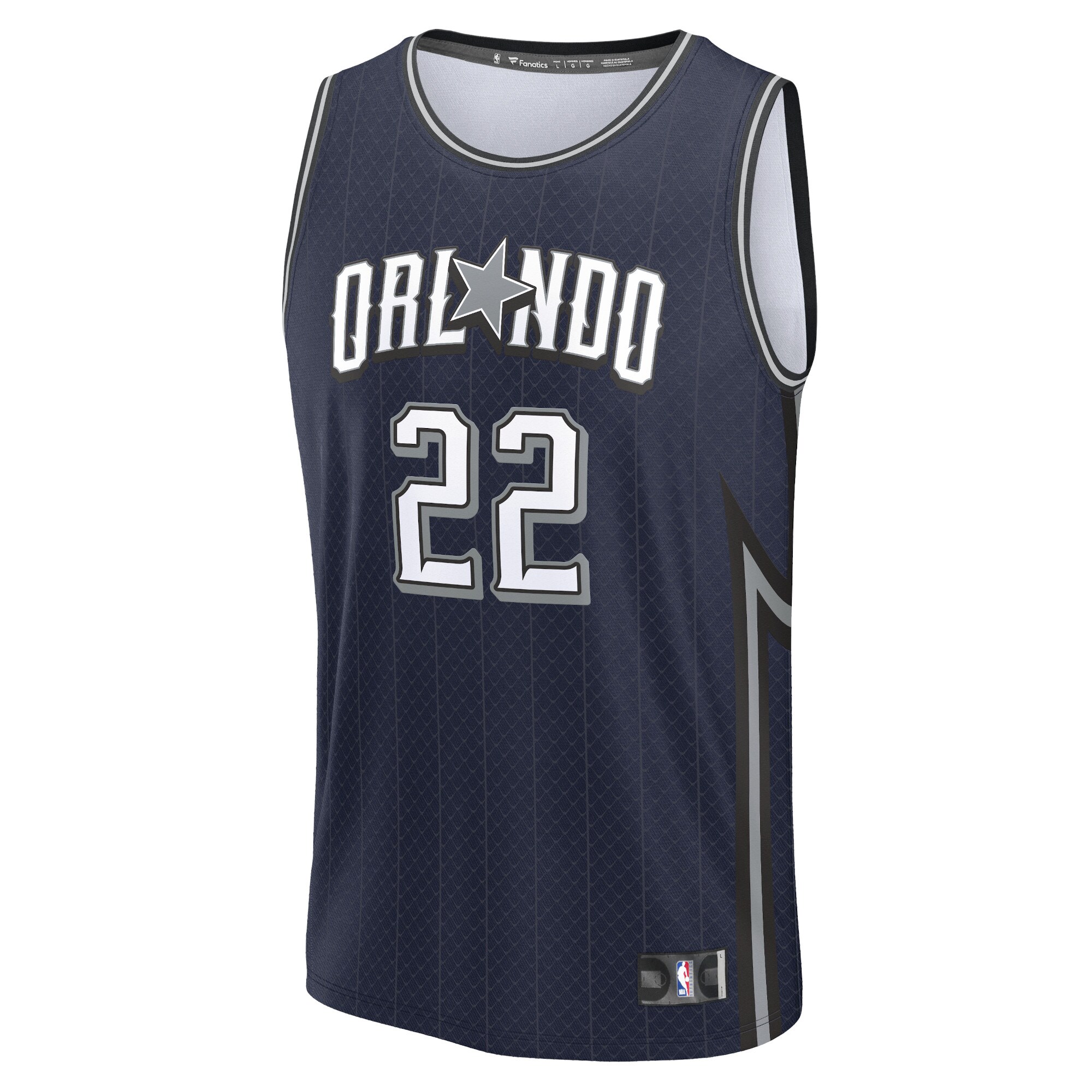 Alternative view of Franz Wagner Orlando Magic Fanatics Youth Fast Break Jersey - Navy - City Edition