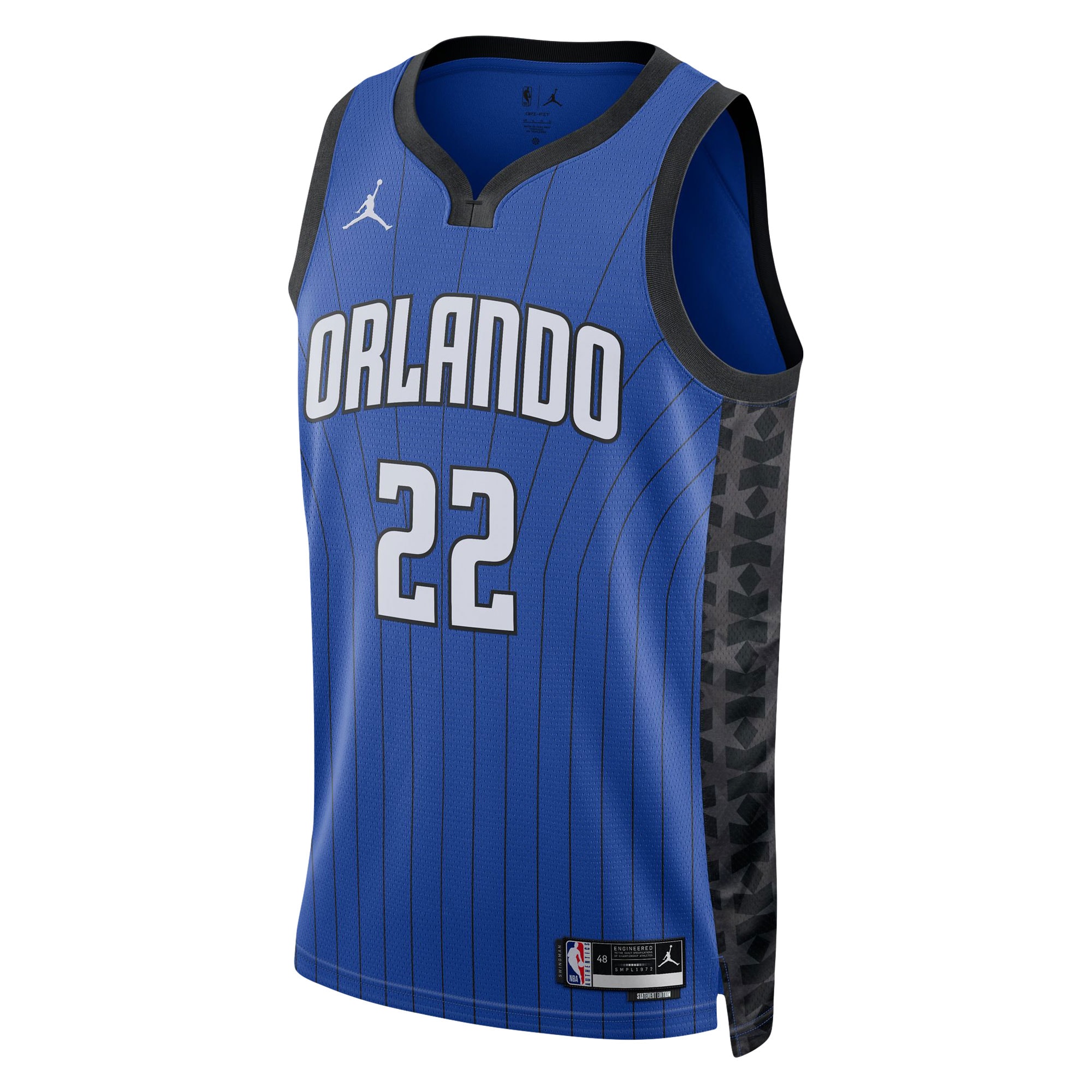 Alternative view of Franz Wagner Orlando Magic Jordan Brand Unisex Swingman Jersey - Statement Edition - Blue