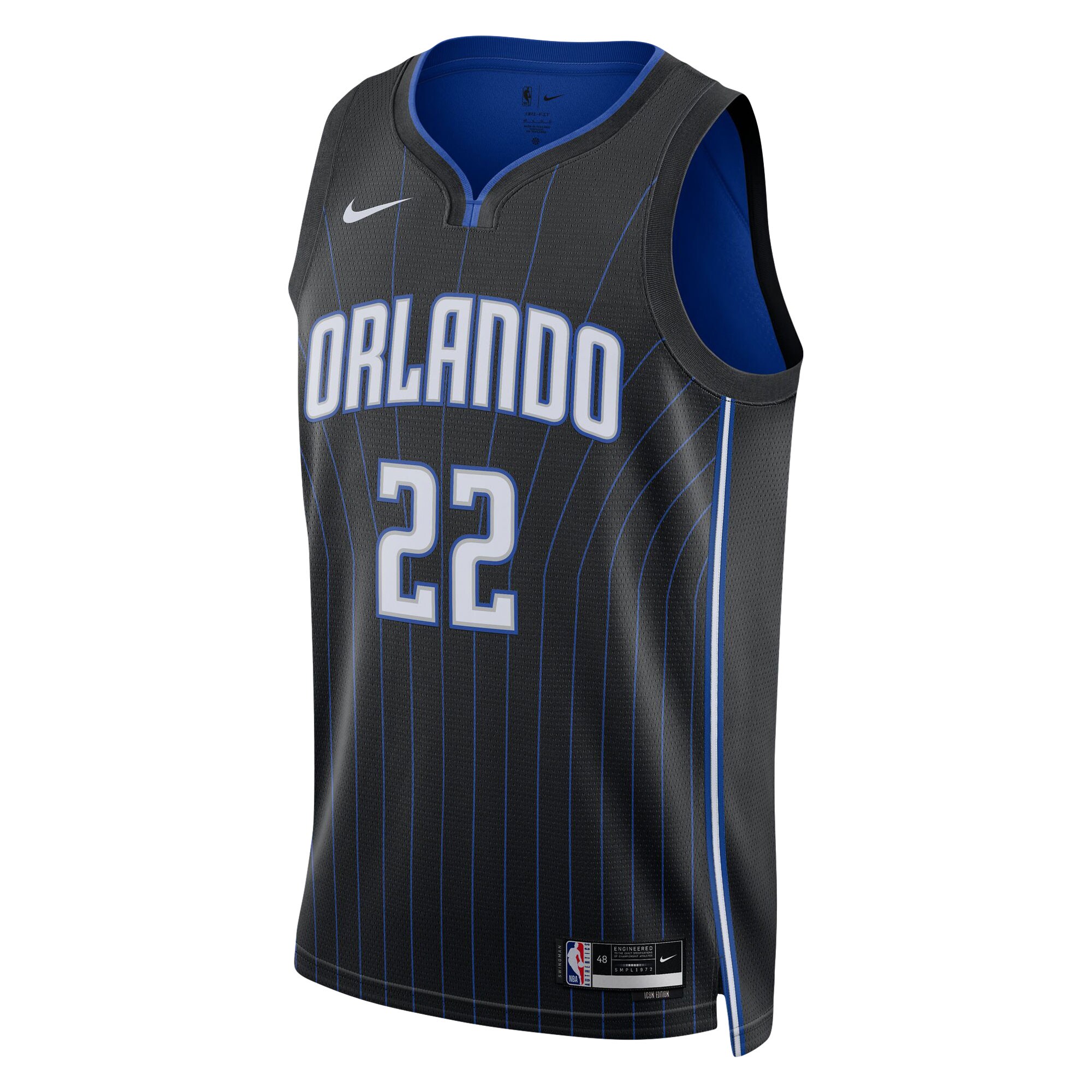 Alternative view of Franz Wagner Orlando Magic Unisex Swingman Jersey - Icon Edition - Black