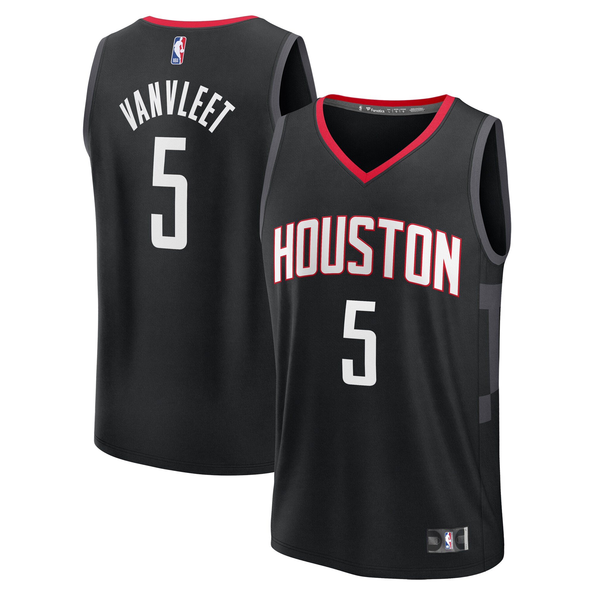 Fred Vanvleet Houston Rockets Fanatics Fast Break Replica Player Basketball Jersey - Statement Edition - Black