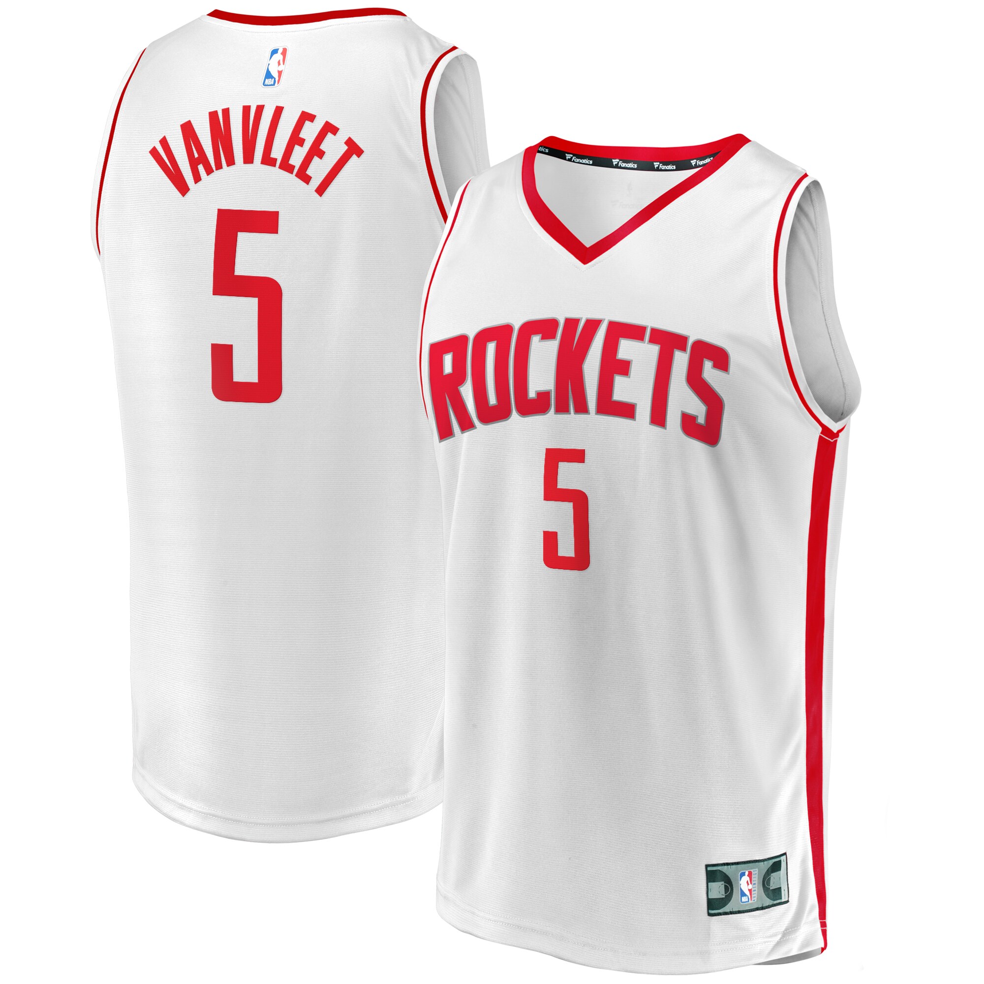 Fred Vanvleet Houston Rockets Fanatics Youth Fast Break Replica Player Basketball Jersey - Association Edition - White