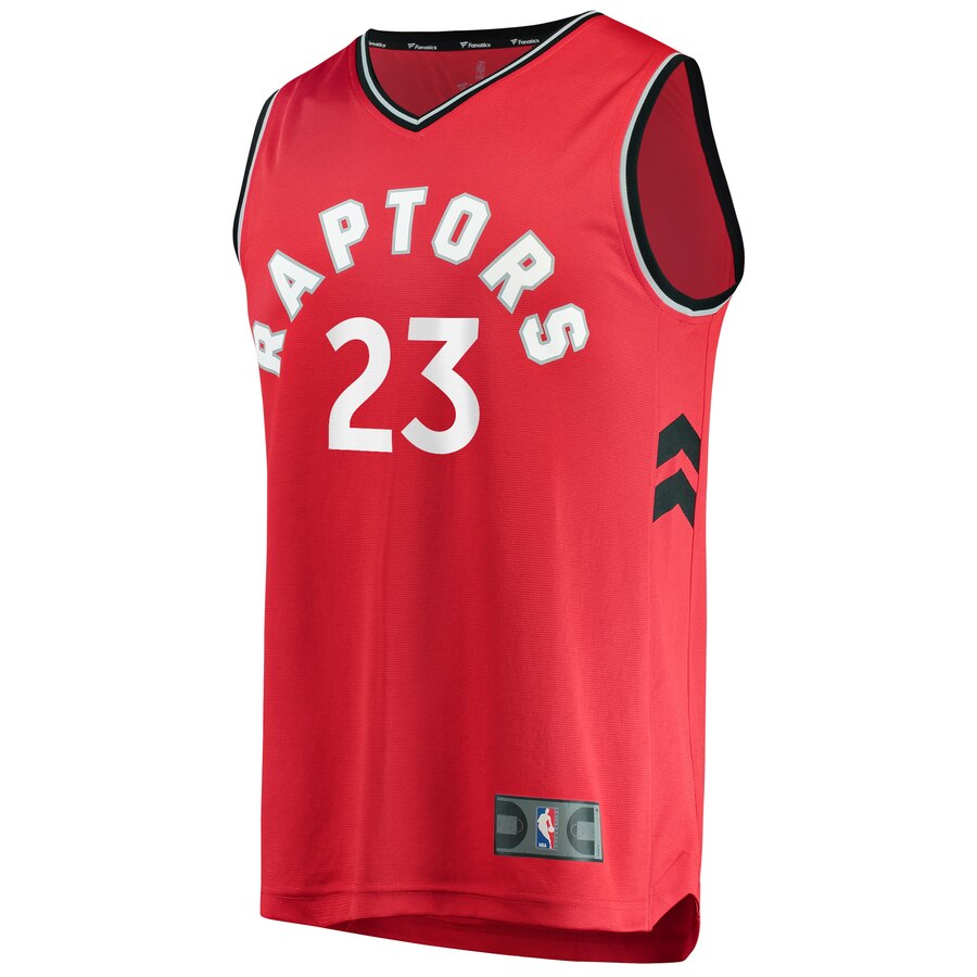 Alternative view of Fred Vanvleet Toronto Raptors Fanatics Branded Youth Fast Break Replica Player Basketball Jersey - Icon Edition - Red