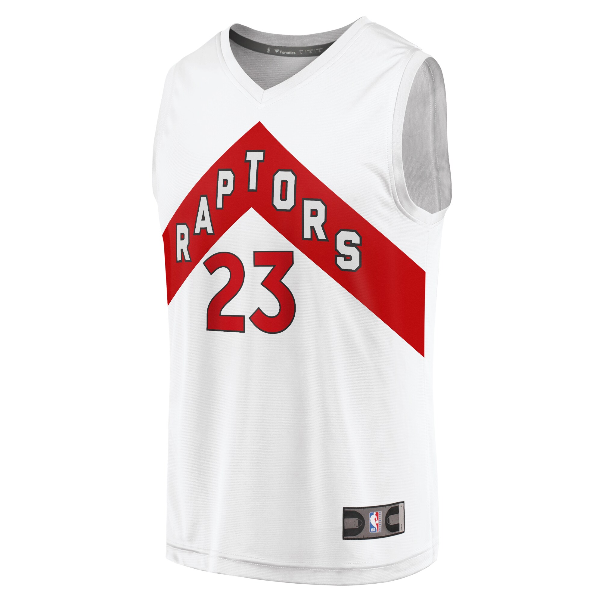 Alternative view of Fred Vanvleet Toronto Raptors Fanatics Fast Break Replica Basketball Jersey - Association Edition - White
