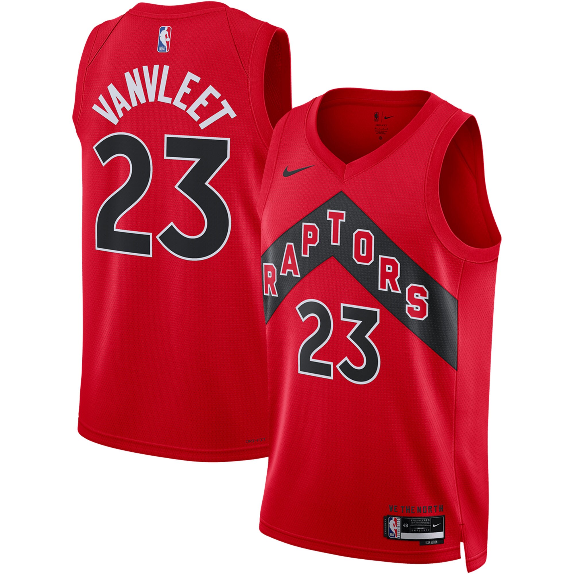 Fred Vanvleet Toronto Raptors Unisex Swingman Basketball Jersey – Icon Edition – Red