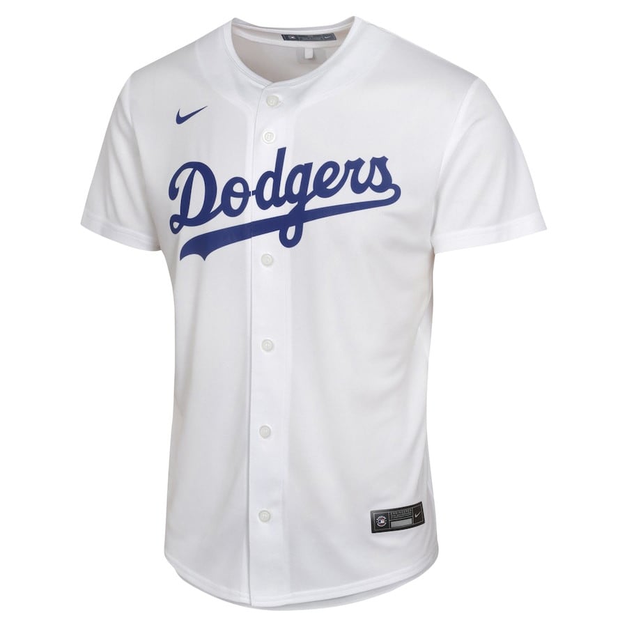 Alternative view of Freddie Freeman 5 Los Angeles Dodgers Home Game Player YOUTH Baseball Jersey - White 