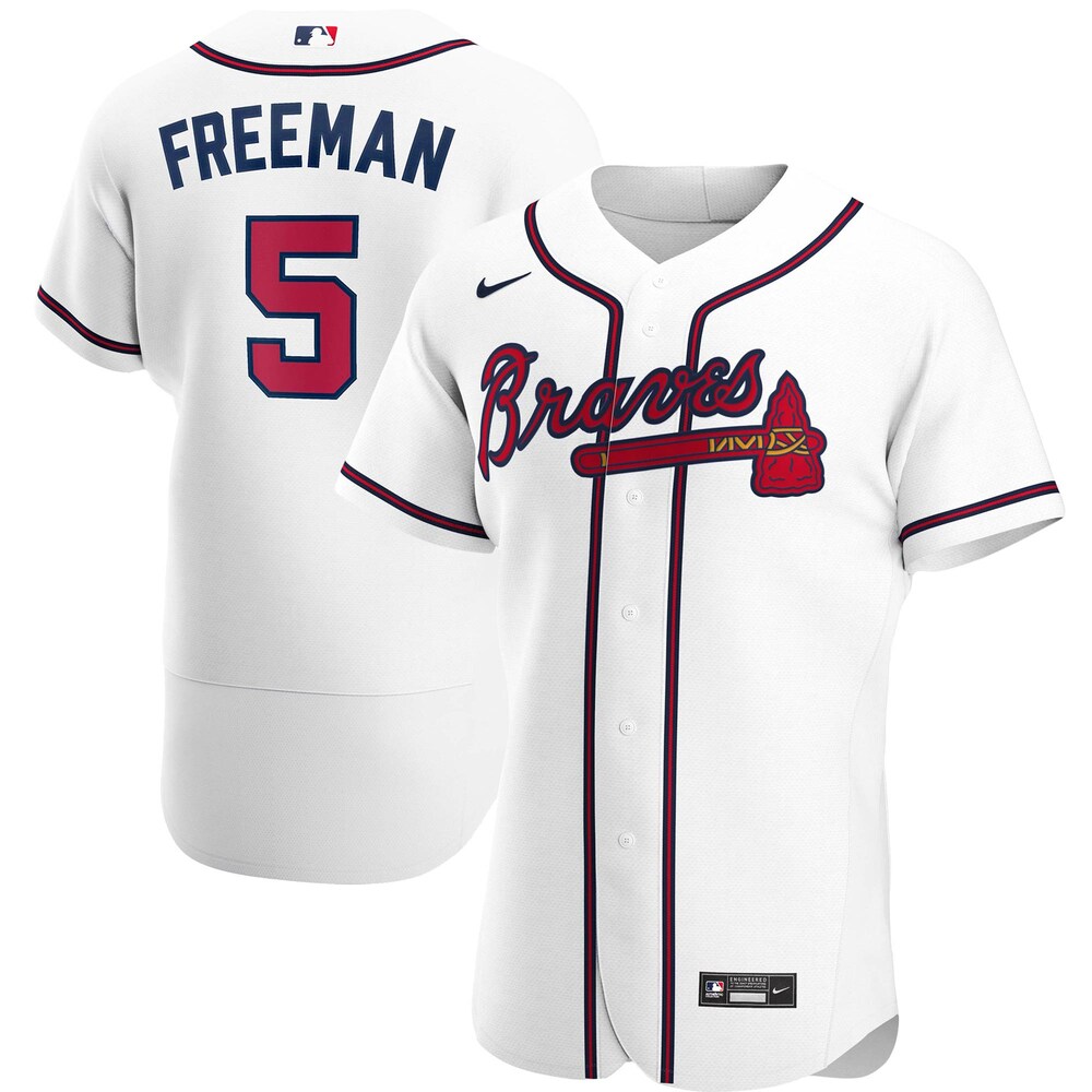 Freddie Freeman Atlanta Braves Home 2020 Player Baseball Jersey - White