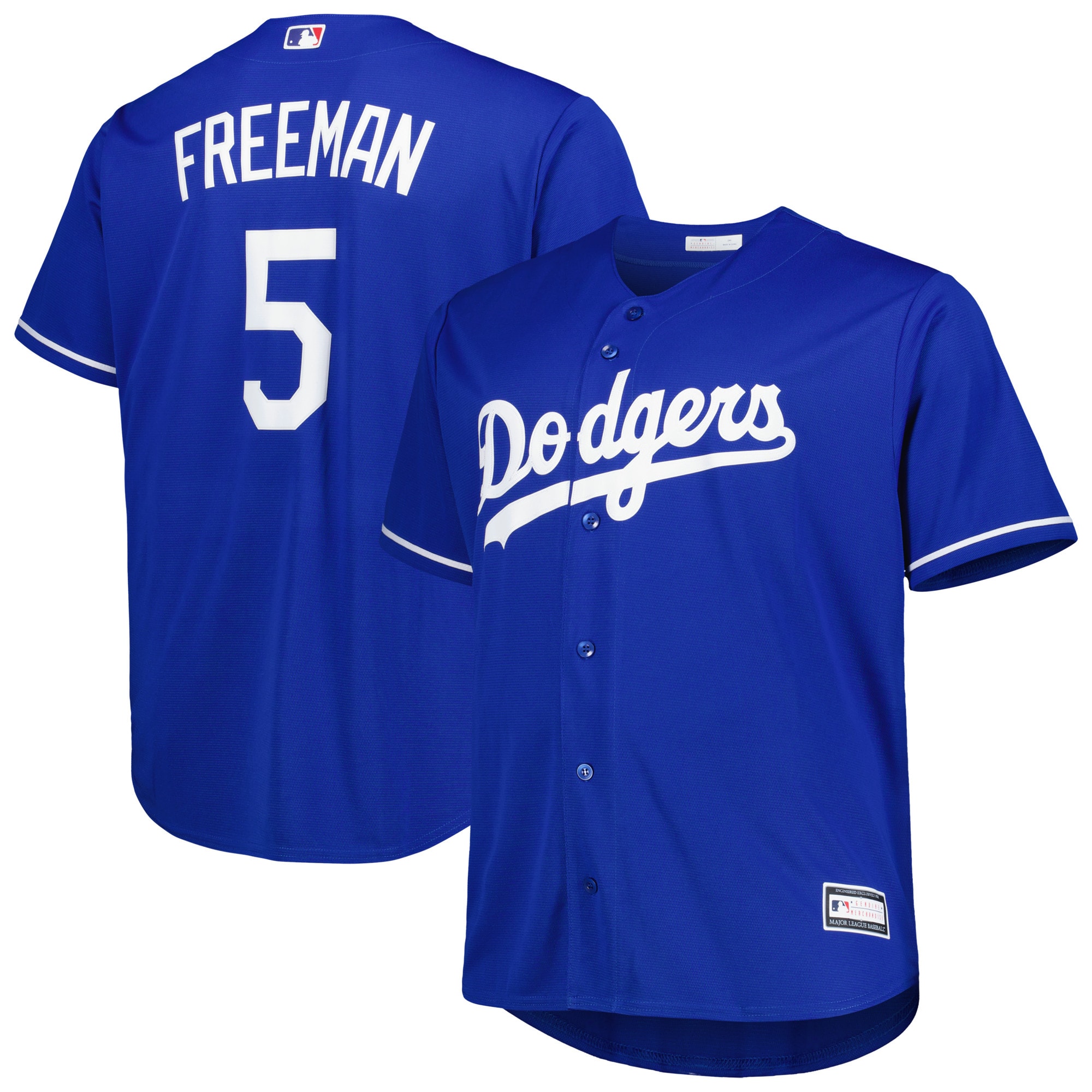Freddie Freeman Los Angeles Dodgers Big & Tall Replica Player Baseball Jersey - Royal