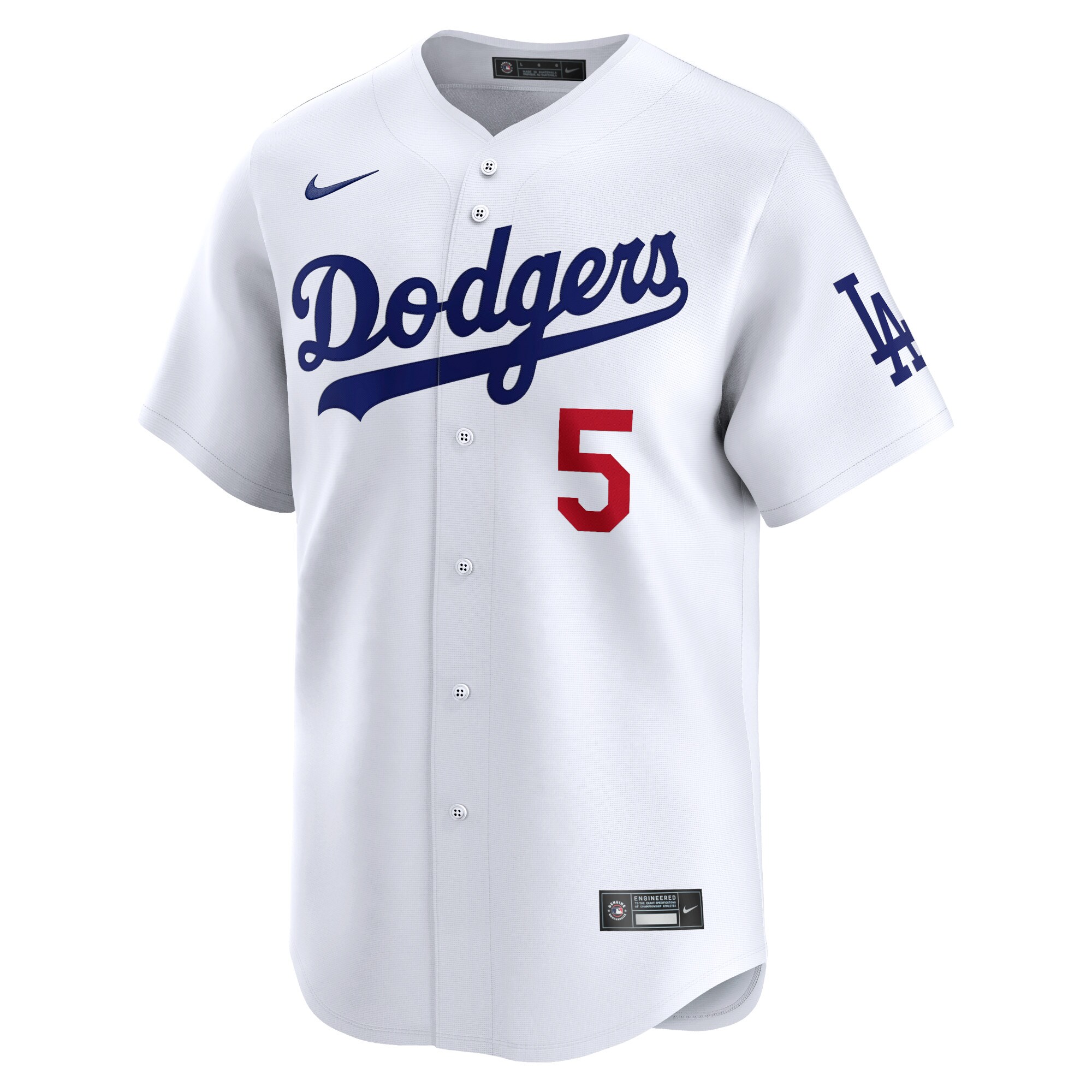 Alternative view of Freddie Freeman Los Angeles Dodgers Home Limited Player Baseball Jersey - White