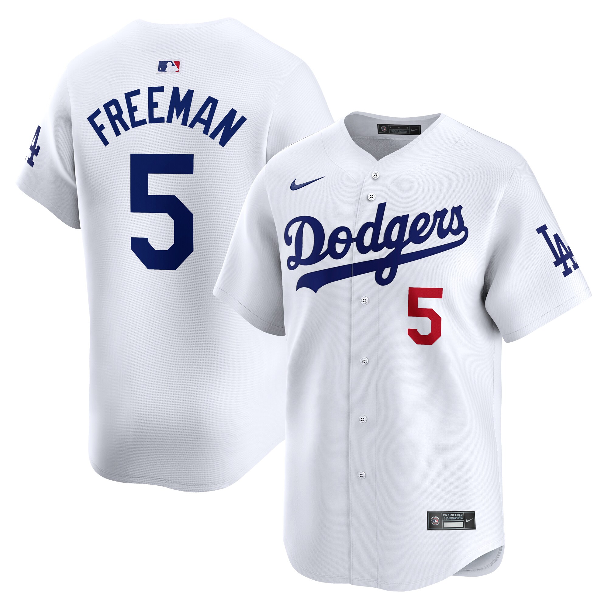Freddie Freeman Los Angeles Dodgers Youth Home Limited Player Baseball Jersey - White