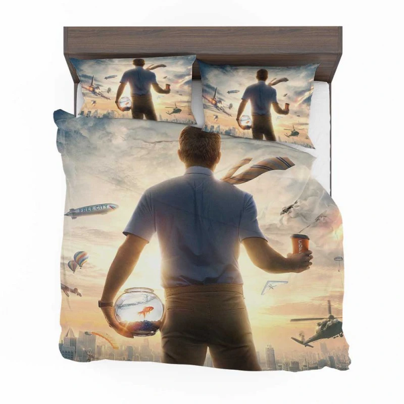 Alternative view of Free Guy Movie Ryan Reynolds Bedding Set - Custom Bedding Set