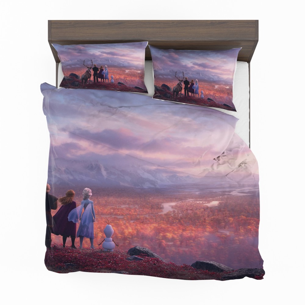 Alternative view of Frozen 2 Movie AnnaElsaKristoffOlaf Bedding Set - Custom Bedding Set