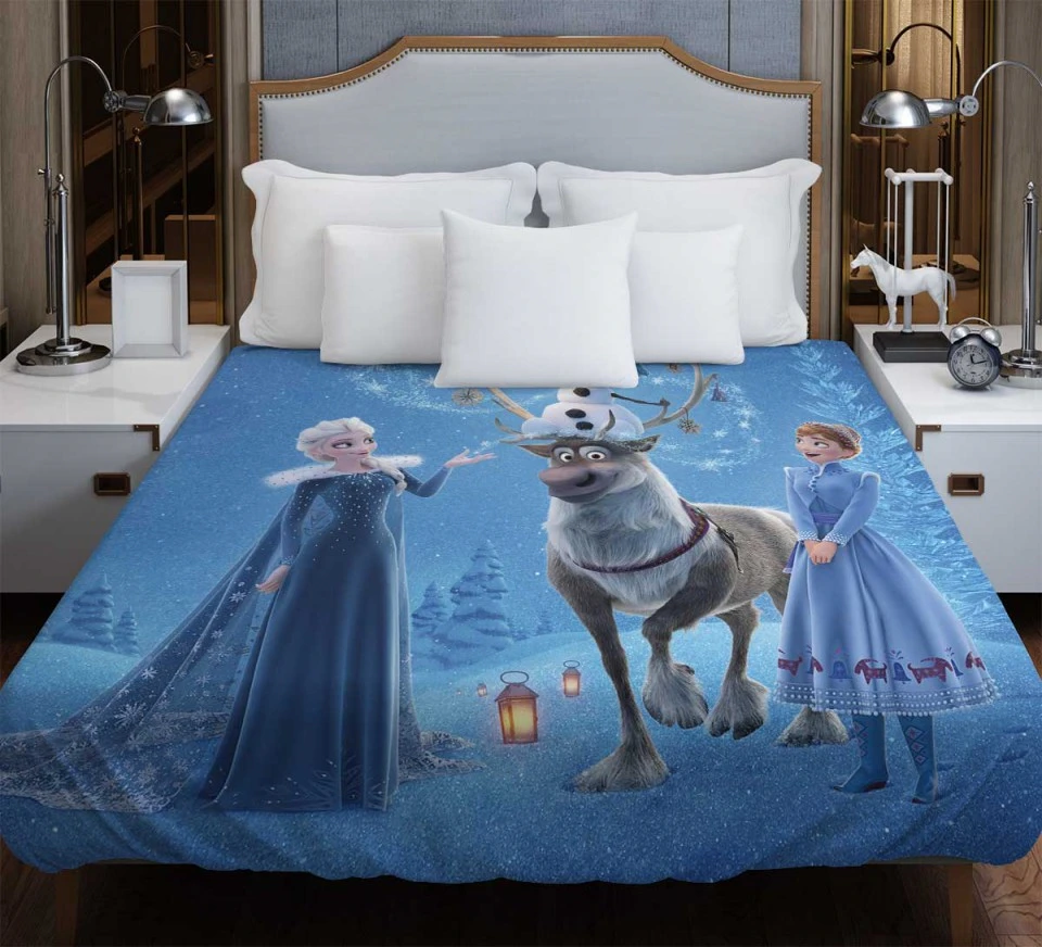 Frozen Movie Disney Elsa And Anna Duvet Cover - Custom Bedding Set