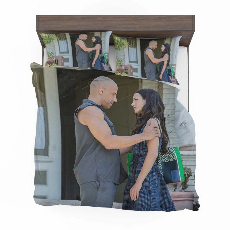 Alternative view of Furious 7 Movie Dom And Mia Bedding Set - Custom Bedding Set