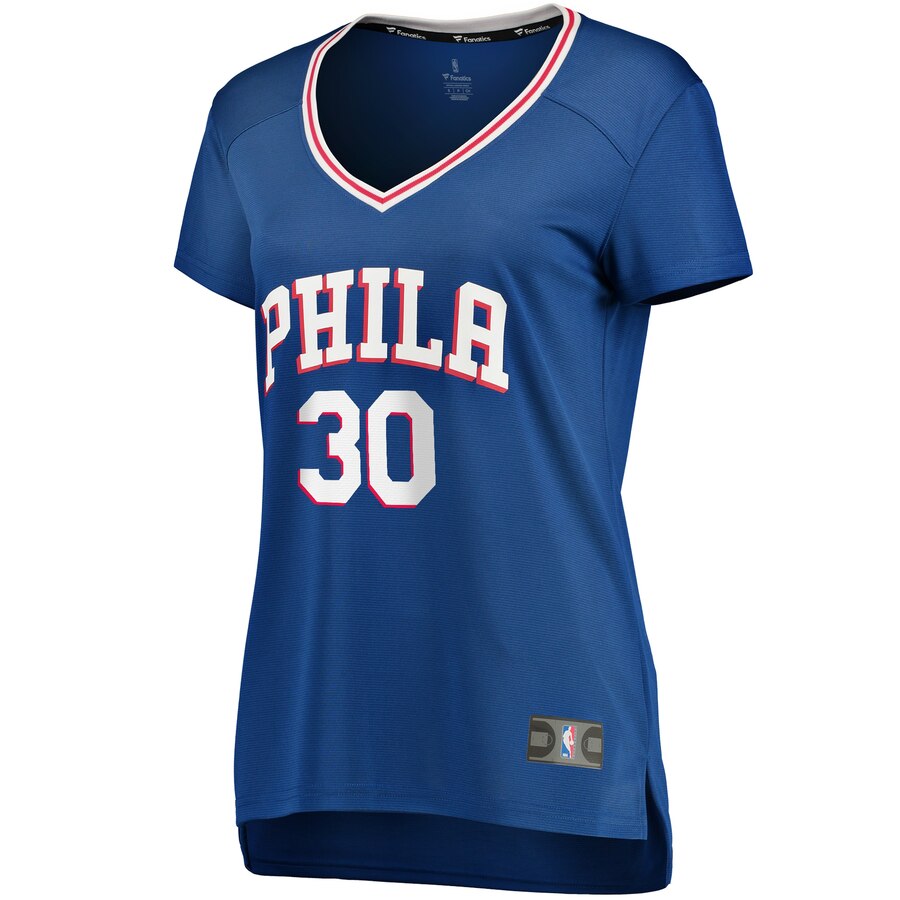 Alternative view of Furkan Korkmaz Philadelphia 76ers Fanatics Branded Women's Fast Break Player Basketball Jersey - Icon Edition - Royal