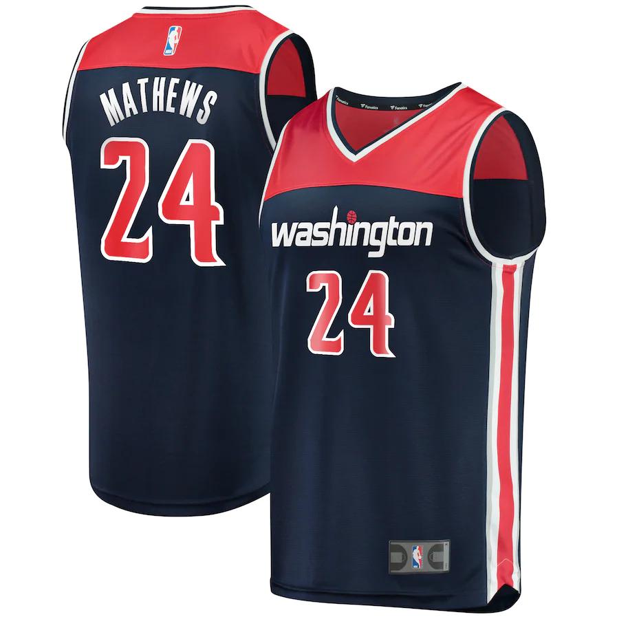 Garrison Mathews Washington Wizards Fanatics Branded Fast Break Player Basketball Jersey - Statement Edition - Navy