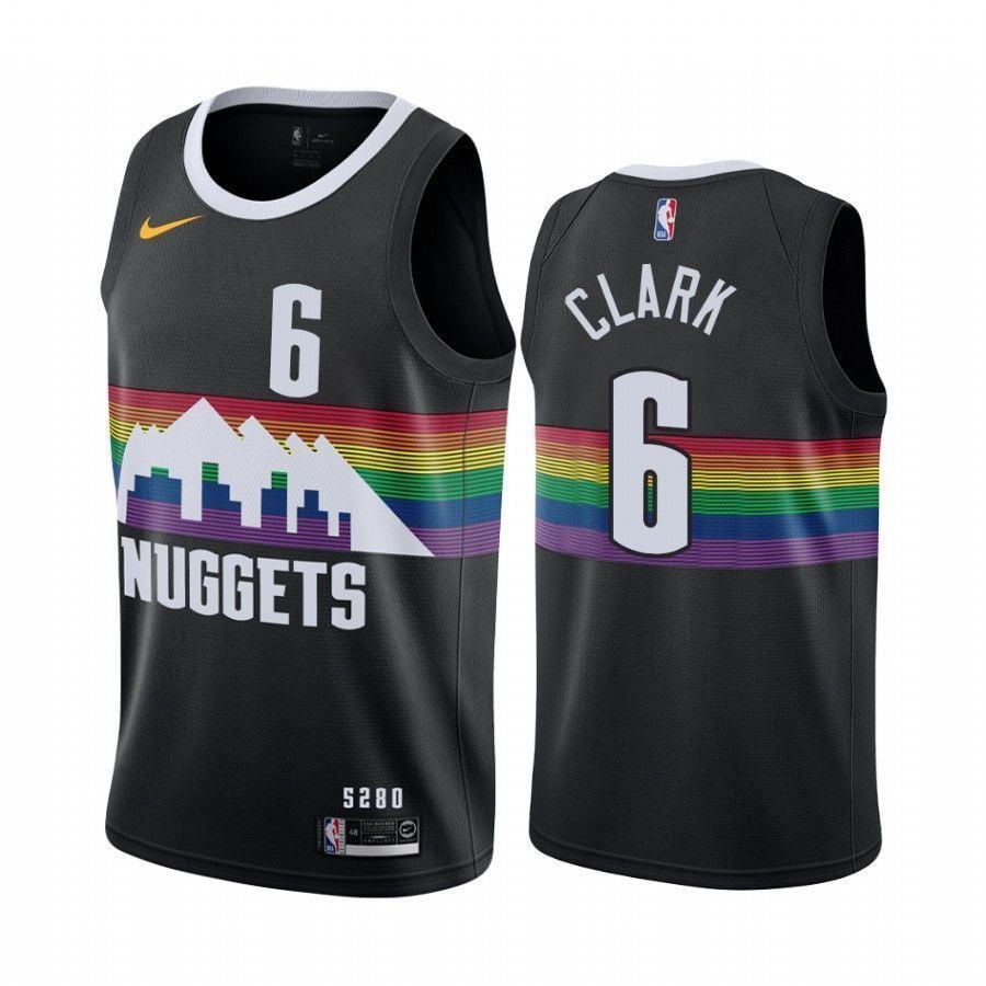 Gary Clark Denver Nuggets City Edition Black 6 Basketball Jersey Trade - JS345 