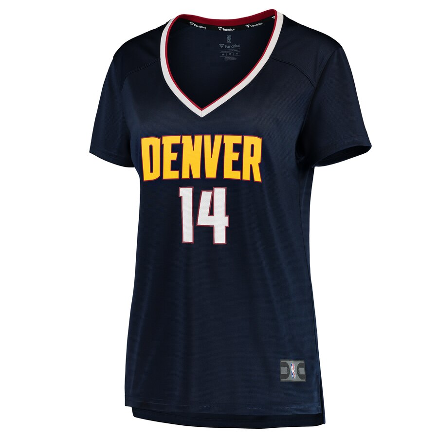 Alternative view of Gary Harris Denver Nuggets Fanatics Branded Women's Fast Break Player Basketball Jersey - Icon Edition - Navy