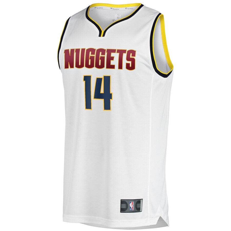 Alternative view of Gary Harris Denver Nuggets Fanatics Branded Youth Fast Break Player Basketball Jersey - Association Edition - White