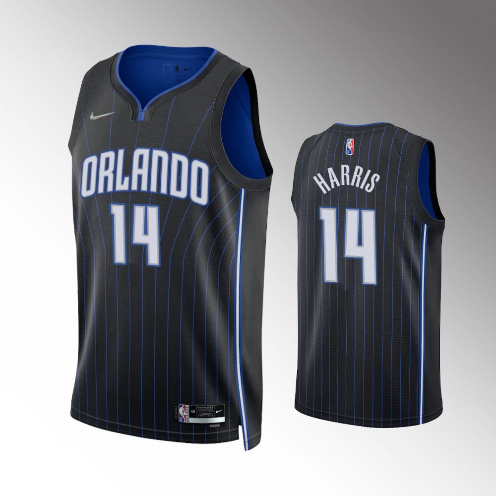 Gary Harris Orlando Magic Icon Edition Black 75th Diamond Basketball Jersey 2021-22