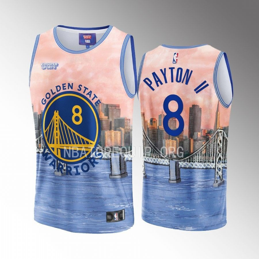 Gary Payton II 8 Golden State Warriors NBA & KidSuper Studios Unisex Hometown Basketball Jersey - JS797 