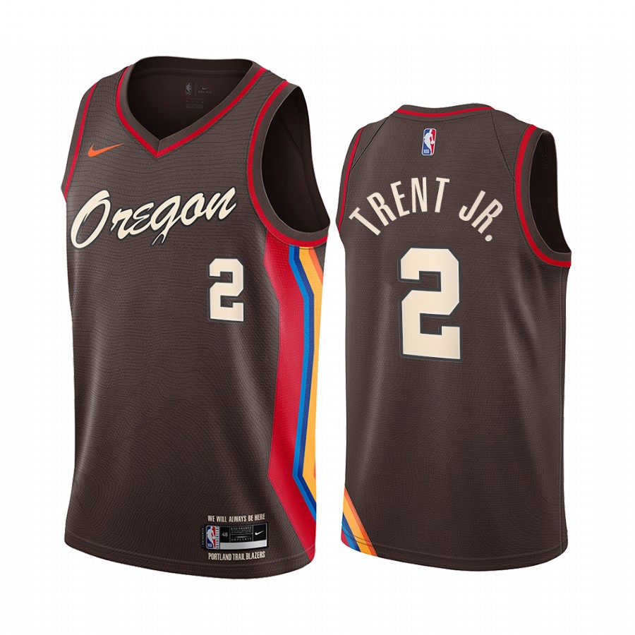 Gary Trent Jr. Portland Trail Blazers 2020-21 Chocolate City Edition Basketball Jersey Oregon