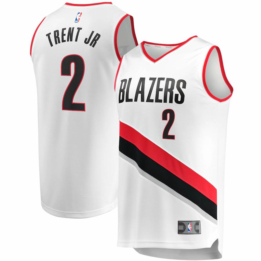 Gary Trent Jr. Portland Trail Blazers Fanatics Branded Fast Break Player Basketball Jersey - Association Edition - White