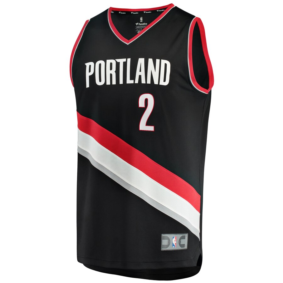 Alternative view of Gary Trent Jr. Portland Trail Blazers Fanatics Branded Fast Break Replica Player Basketball Jersey - Icon Edition - Black