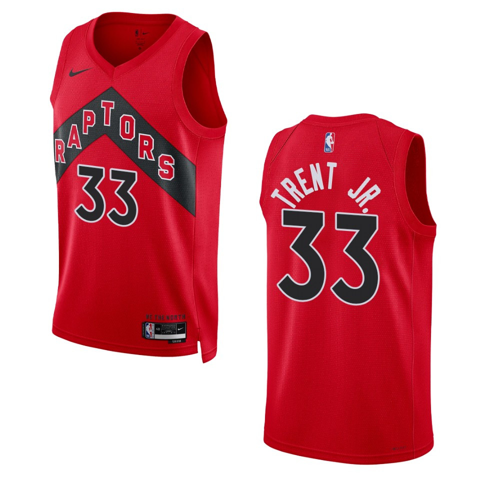 Gary Trent Jr. Red Icon Edition 2022-23 Toronto Raptors Swingman Basketball Jersey