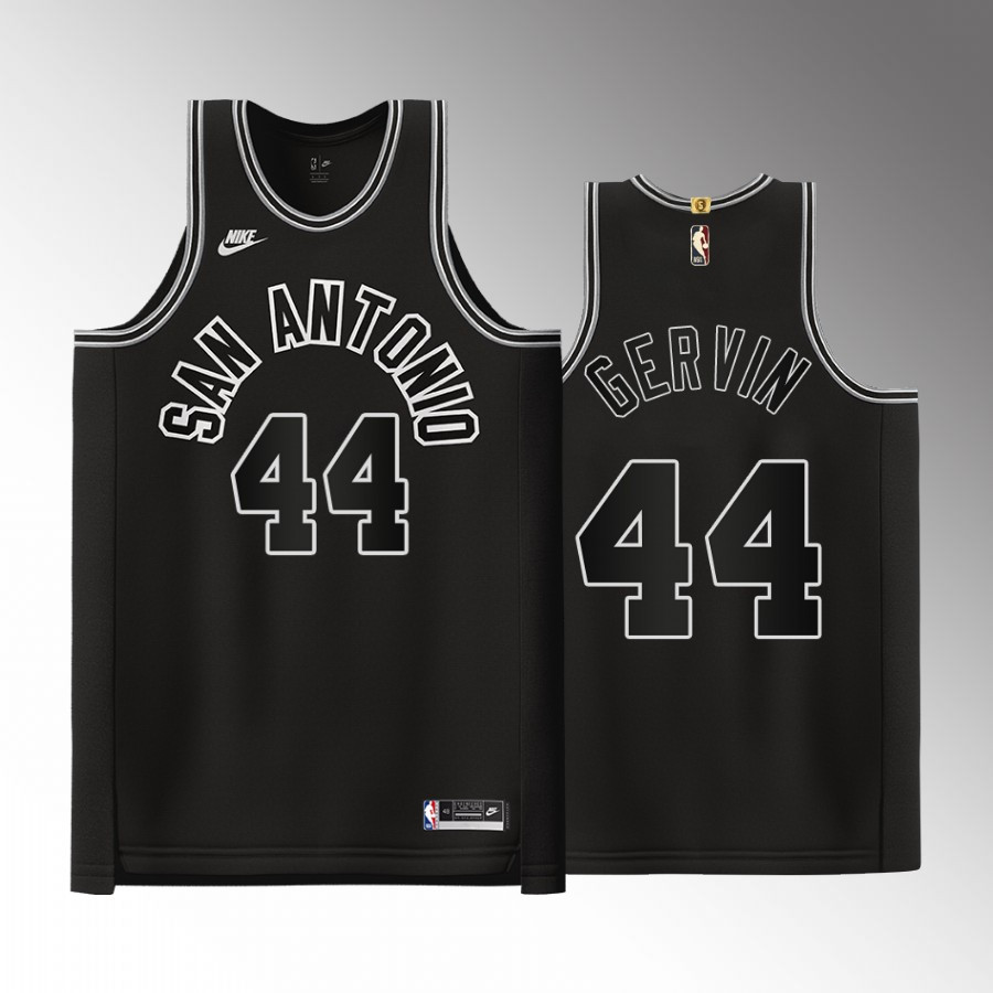 George Gervin 44 San AntonioClassic Spurs 50 Years Classic Edition Basketball Jersey Black - JS931 