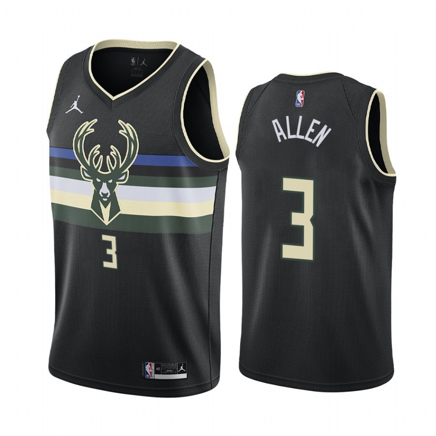 George Hill 3 Milwaukee Bucks Statement Edition Black Basketball Jersey - JS628 