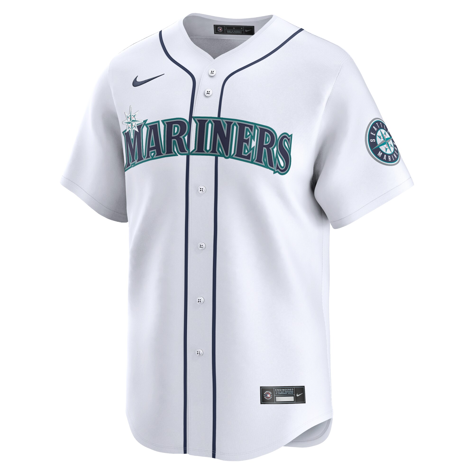 Alternative view of George Kirby Seattle Mariners Home Limited Player Baseball Jersey - White