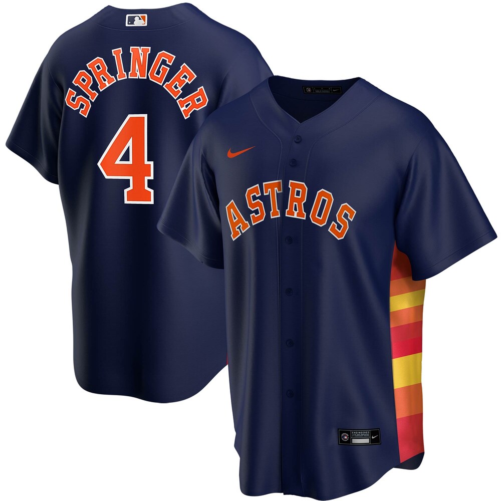 George Springer Houston Astros Alternate 2020 Player Jersey - Navy