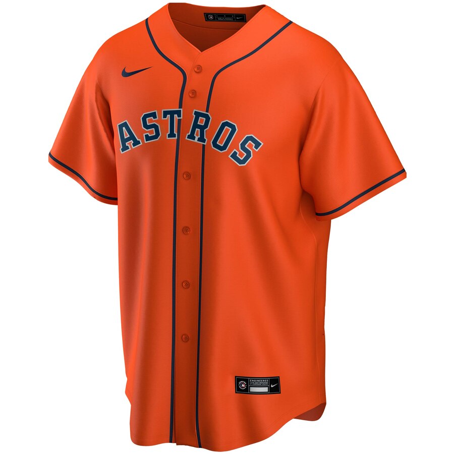 Alternative view of George Springer Houston Astros Alternate 2020 Replica Player Jersey ÃƒÂ¢Ã¢â€šÂ¬Ã¢â‚¬Å“ Orange